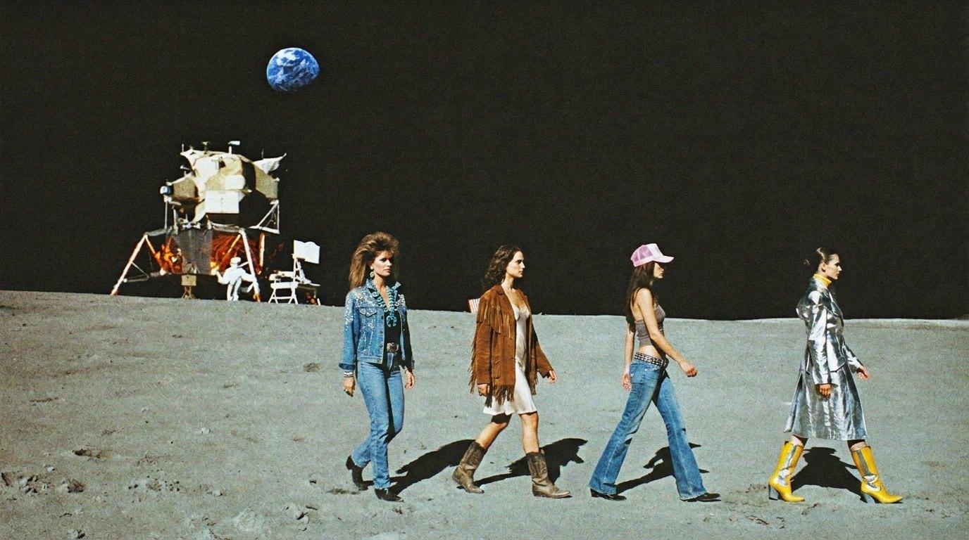 Cowgirls on the lunar runway