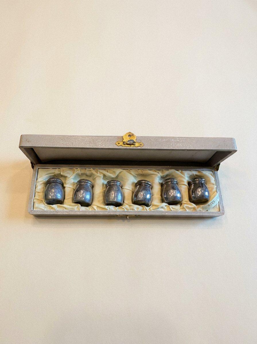 Antique Sterling 950 Salt & Pepper Set