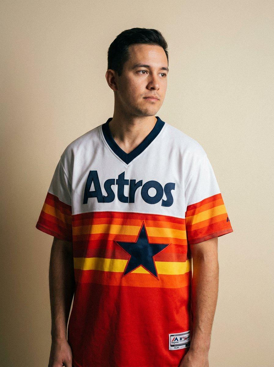 Astros Rainbow Throwback Jersey