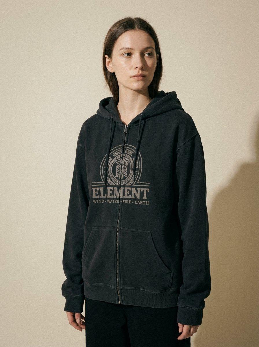 Black Zip Skate Hoodie
