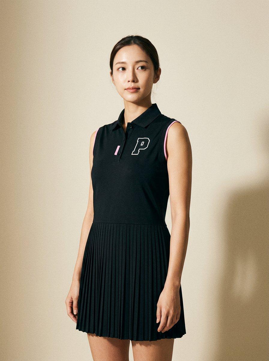 Pleated Golf Polo