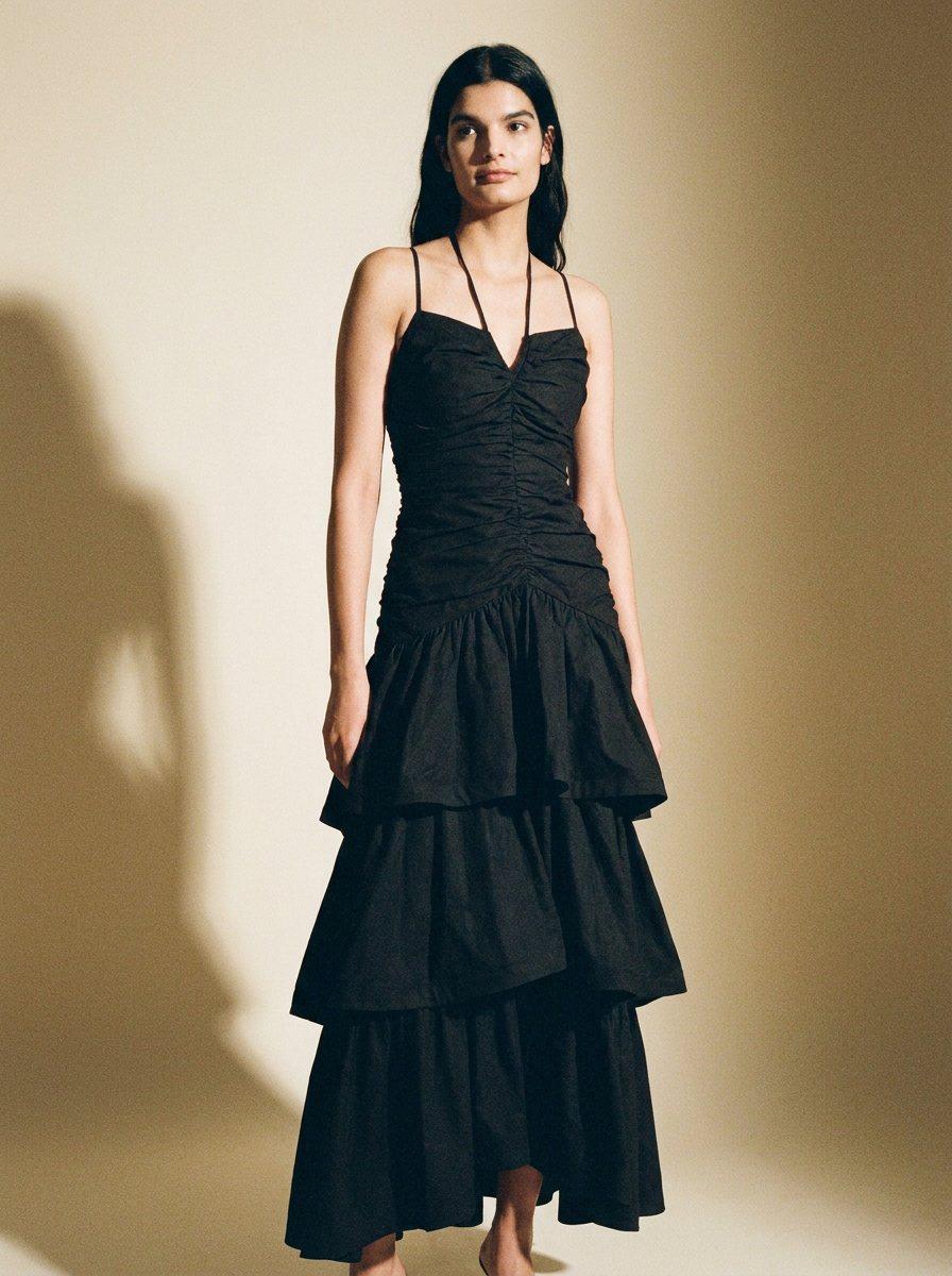 Ruched Mountain Maxi Dress