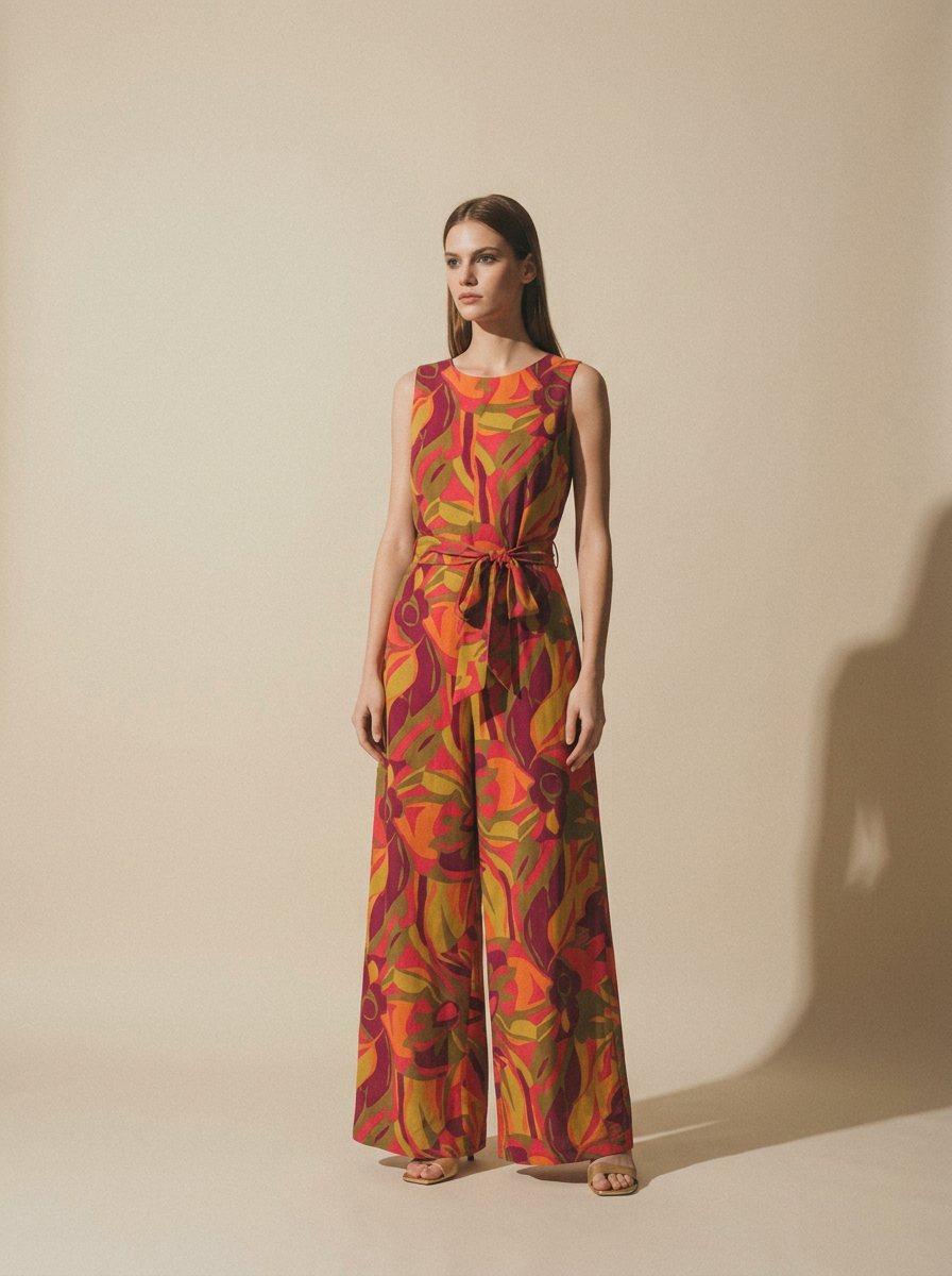 60s Mod Psychedelic Jumpsuit