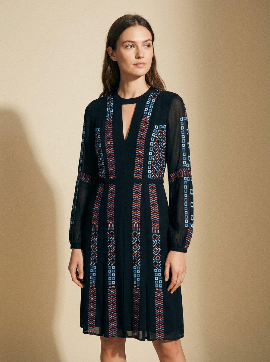 Kaselle Embroidered Runway Dress