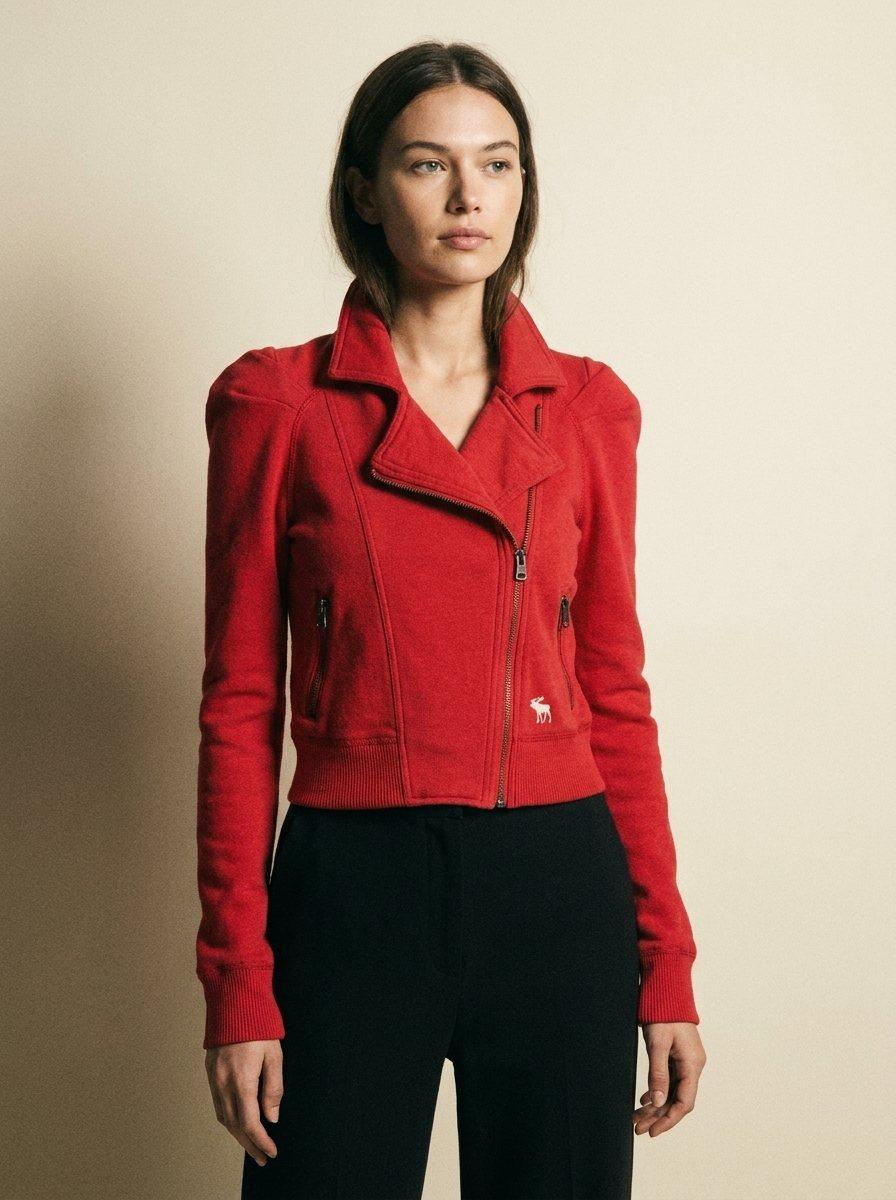 Cropped Moto Jacket