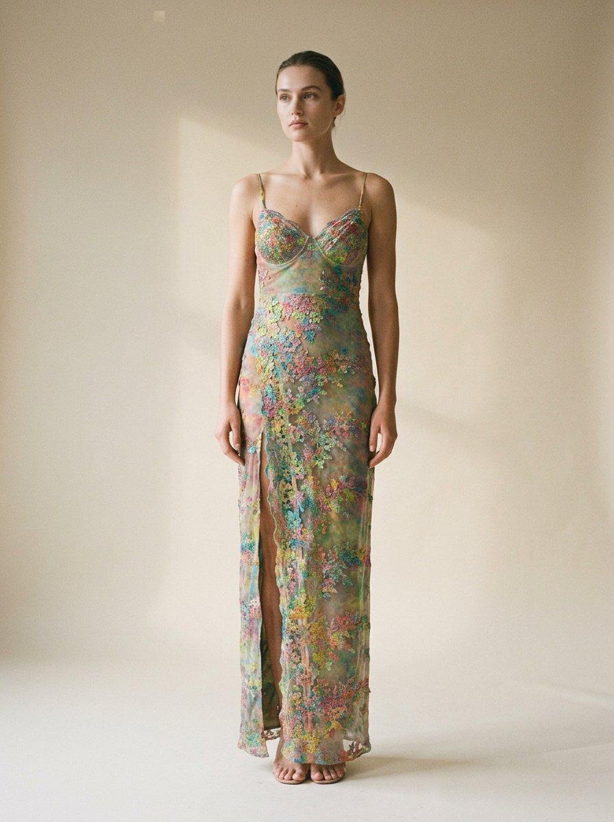 Tie Dye Bridal Festival Dress